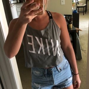 Nike logo cropped tank